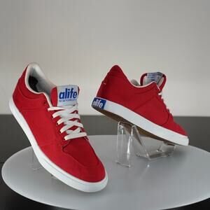 ALIFE Everybody Low Red Canvas Sneakers - US Men's 11
